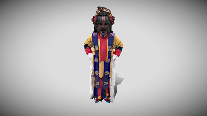 처용무_수제천 3D Model