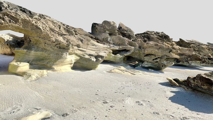 Rocks by the Beach 3D Model