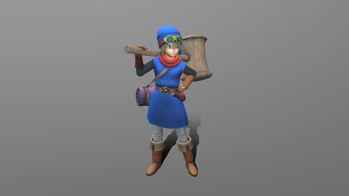 ドラゴンクエストビルダーズ_主人公 3D Model