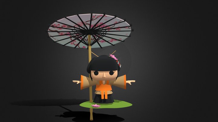 Geisha 3D Model