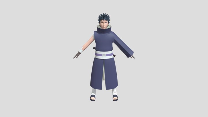 Obito Uchiha full rigged 3D Model