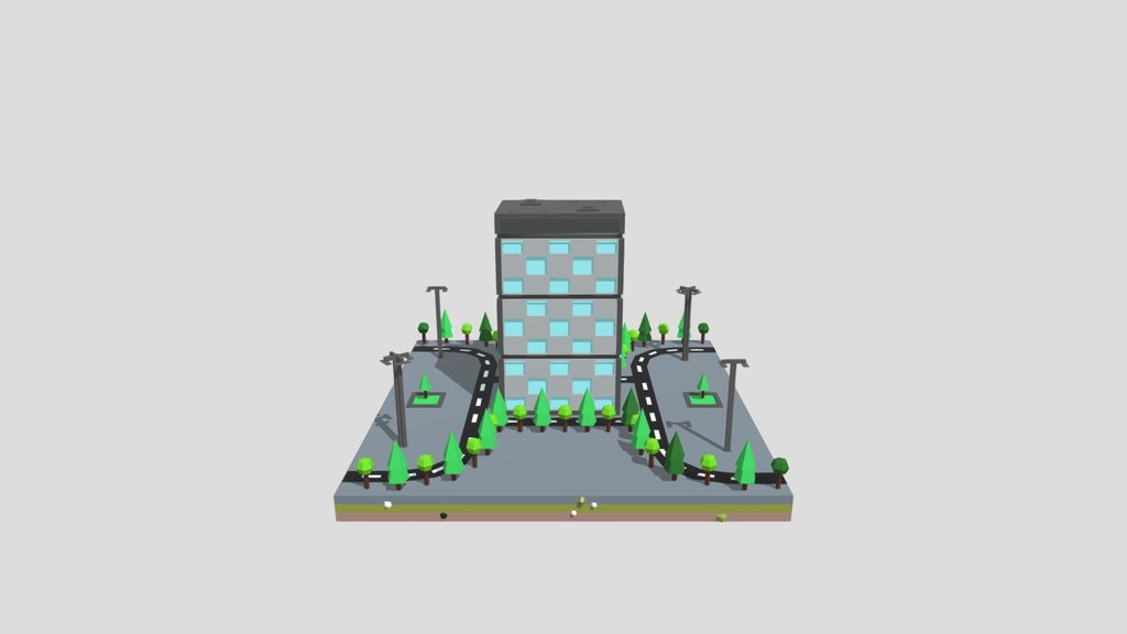 Sj Commercial Building Low Poly04