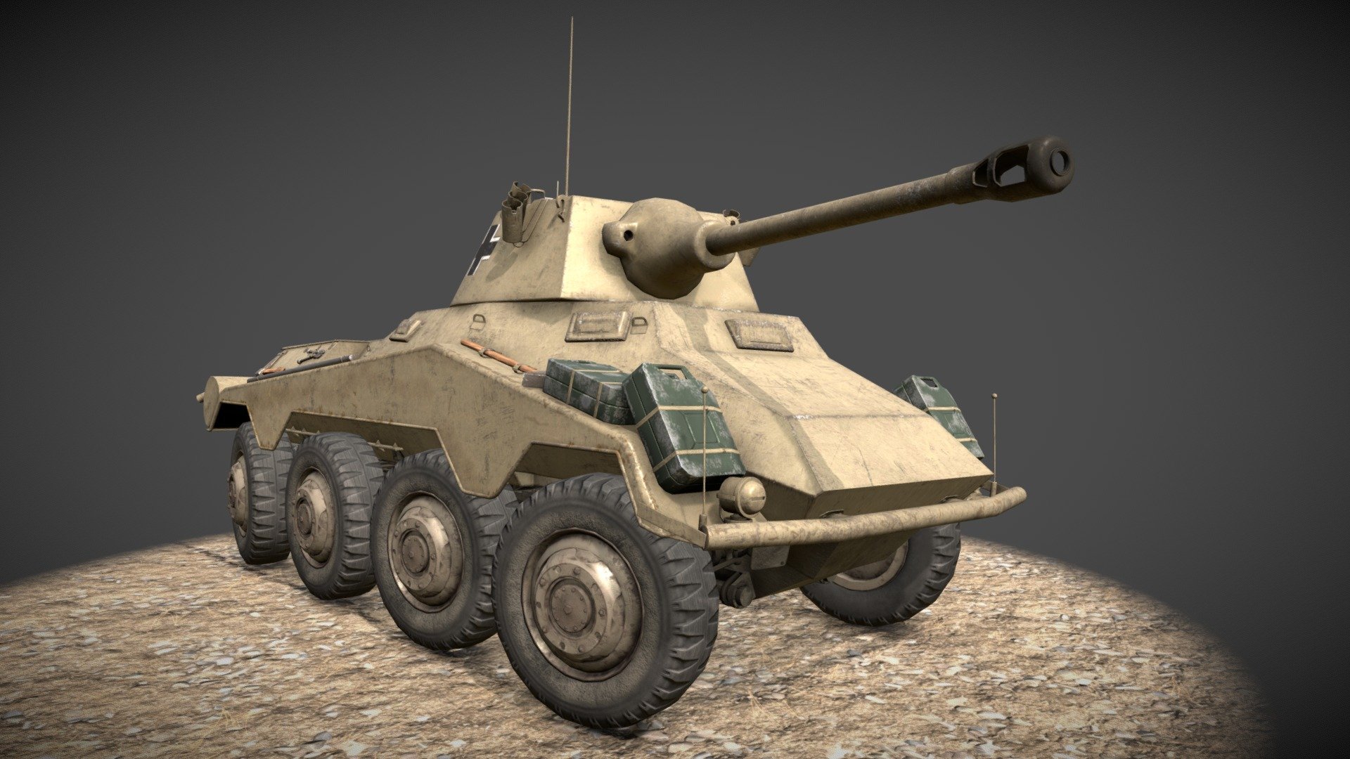 Sd Kfz 234 - 3D model by TopCat (@boba3d) [5ab2af2] - Sketchfab