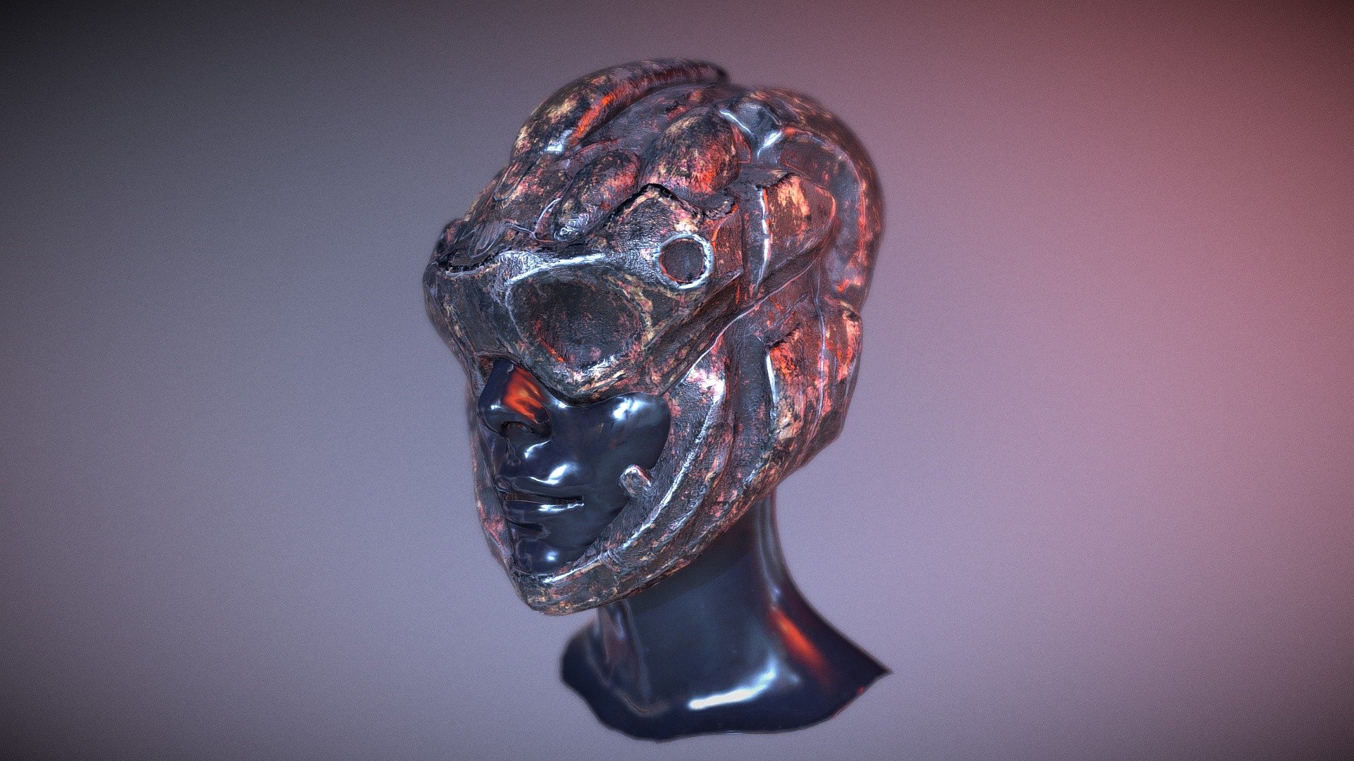 Scifi helmet WIP