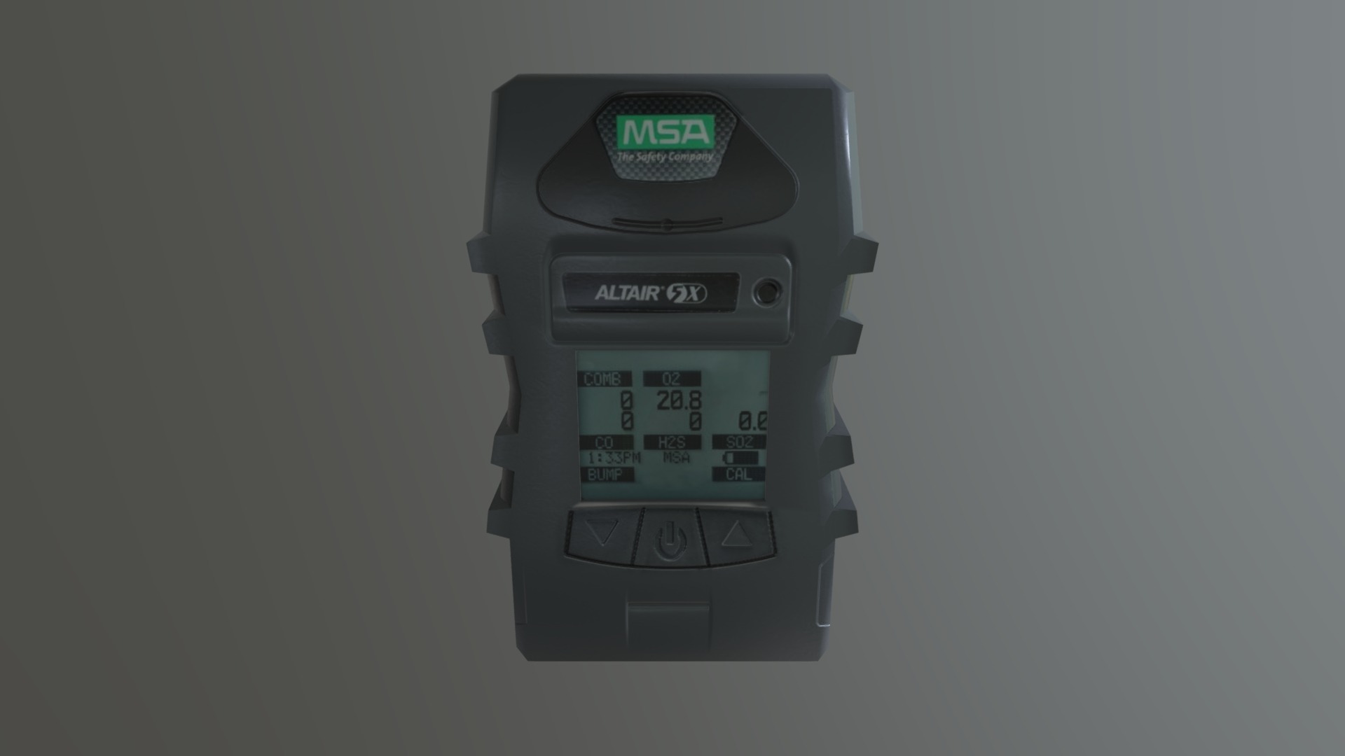3D model Gas Detector - This is a 3D model of the Gas Detector. The 3D model is about a close-up of a calculator.