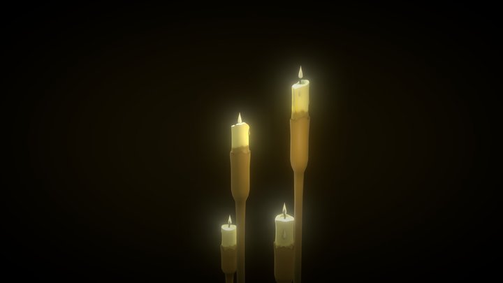 Candle Plant 3D Model