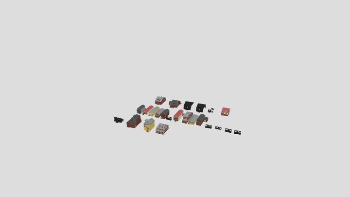 Unturned II Style Houses 3D Model