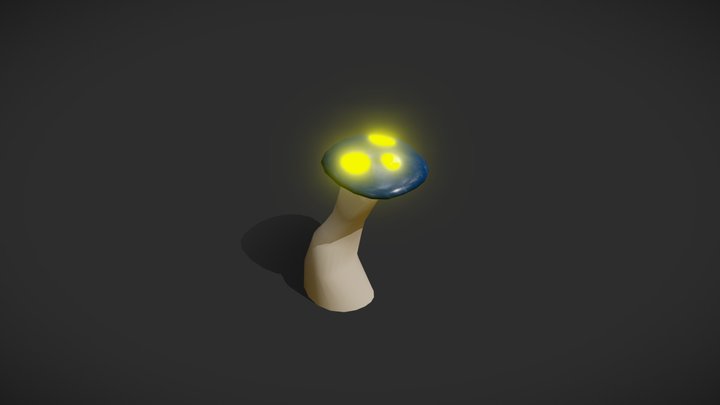 Glowing Mushroom 3D Model