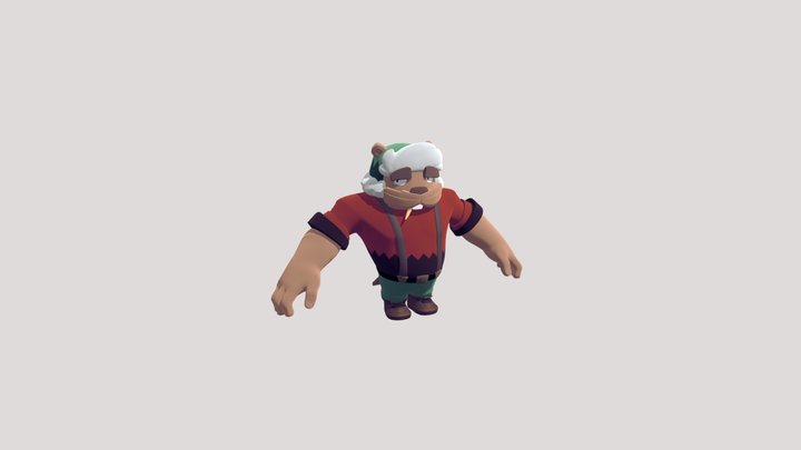 JACK the Beaver 3D Model