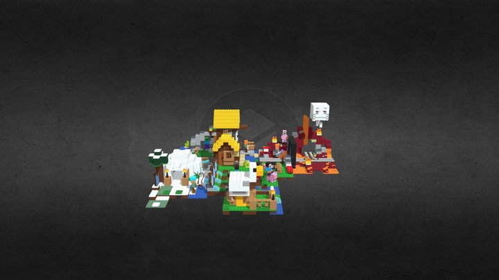 Minecraft World VR 3D Model