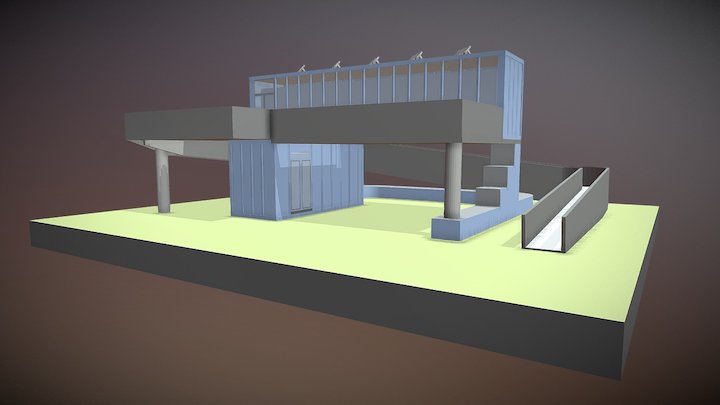 The ARTbox - Shipping Container Art Gallery 3D Model