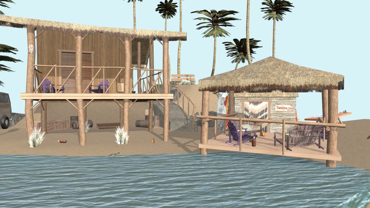 DAE Diorama - By the ocean 3D Model