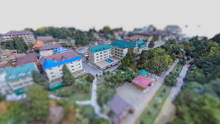 Kolumb hotel Lazarevskoe Sochi 3D Model