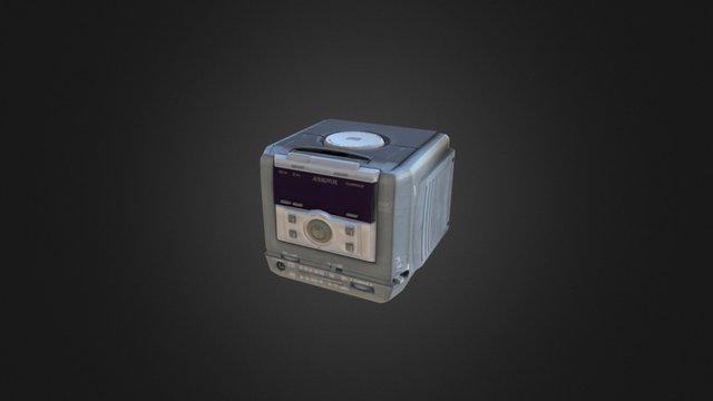 1998 Audiovox CD Clock Radio 3D Model