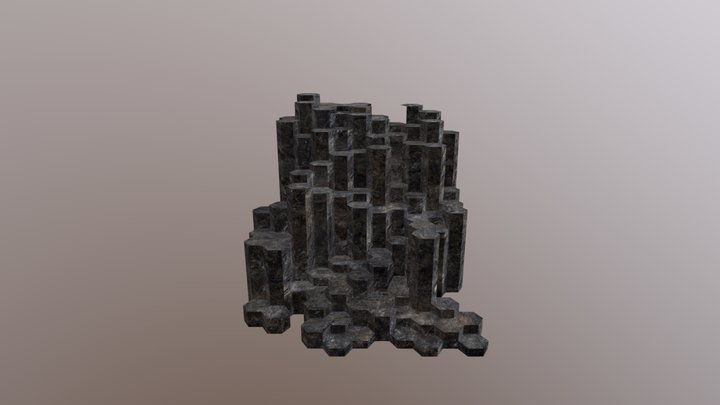 Basalt Columns 3D Model