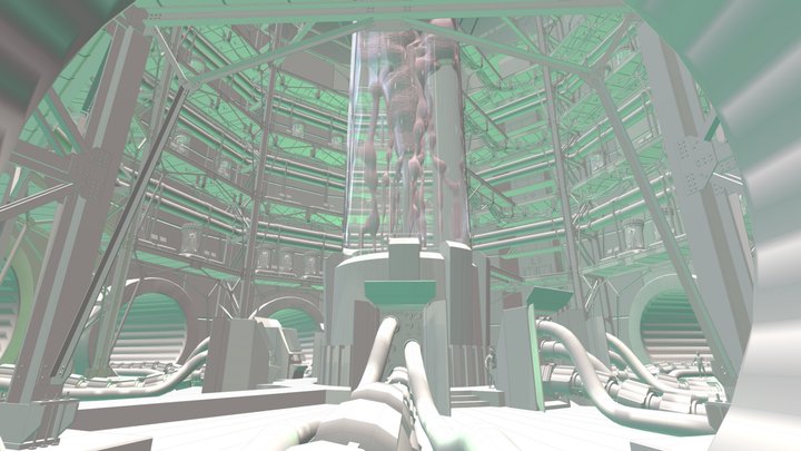 Secret laboratory (blocking v.2) 3D Model