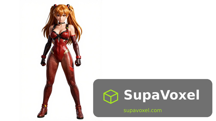 Anime Mecha Pilot Girl - Image to 3D - SupaVoxel