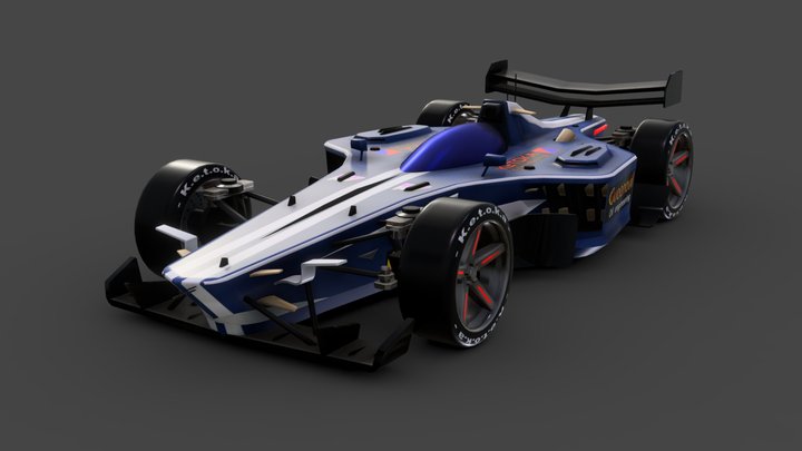 Quick concept F1 Car 3D Model