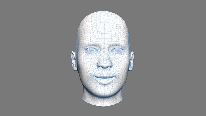Gender Neutral Smiling 3D Model