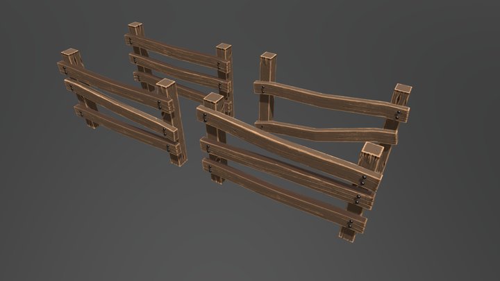 Stylized Wooden Modular Fences