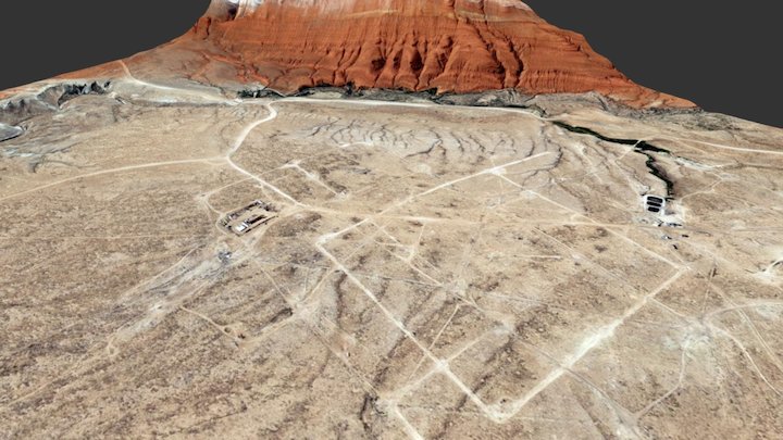 Spence Dome oil field, Wyoming, USA 3D Model