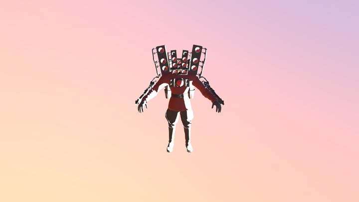 upgraded titan speaker man 3D Model