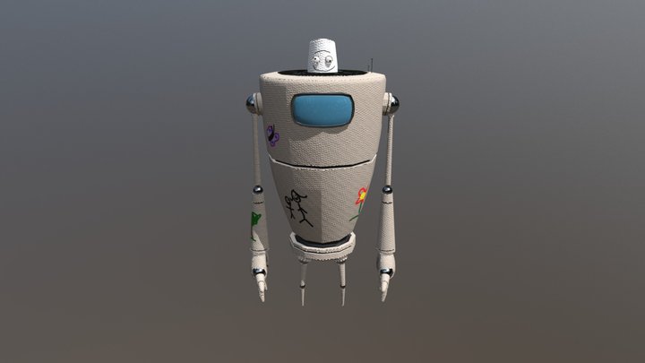 Doodle Bot 3D Model