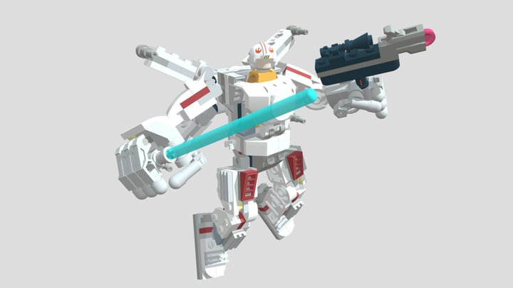 75390 Meca Ala-X de Luke Skywalker- lego 3D Model