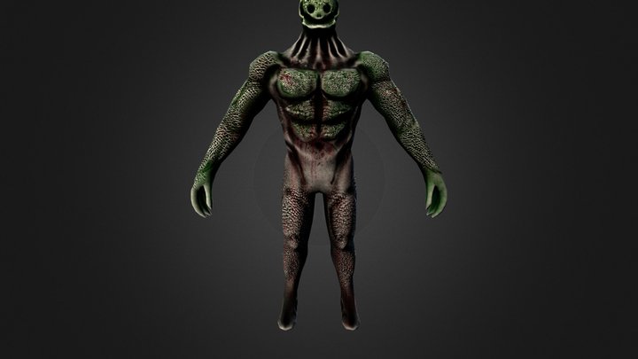 Alien-Low Poly 3D Model