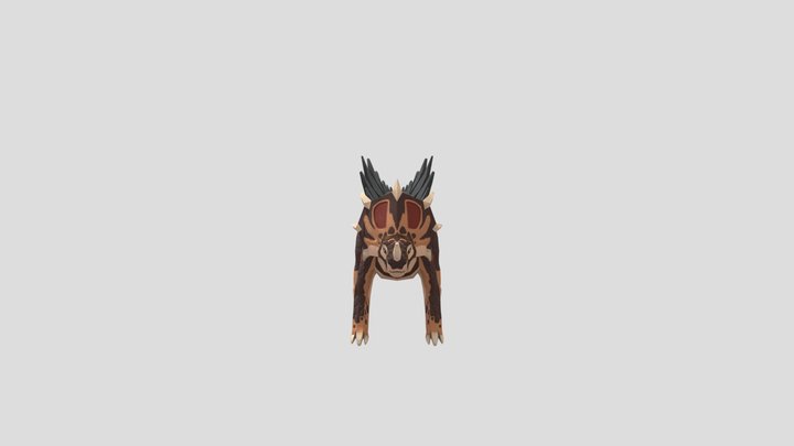 Dino with textures 3D Model