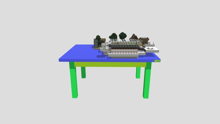 3d Model minecraft table 3D Model