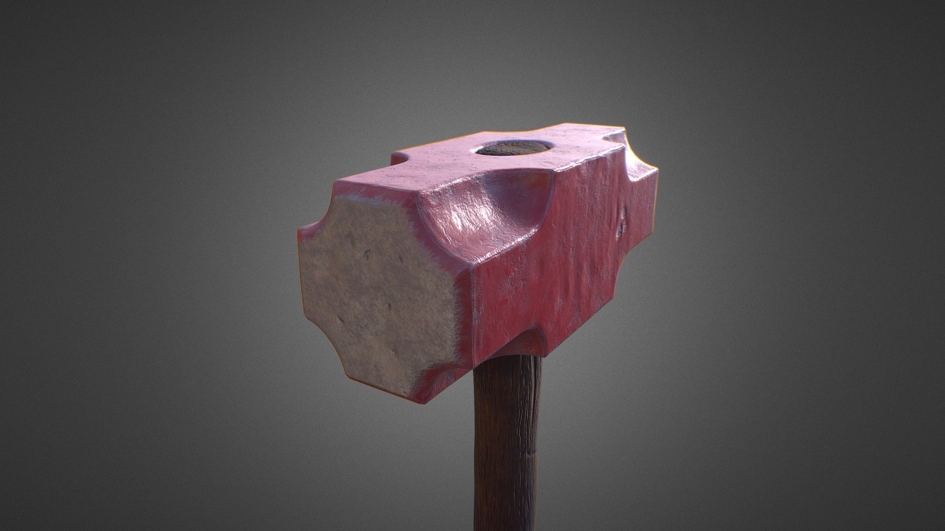 Hammer Low-Poly PBR Game Ready