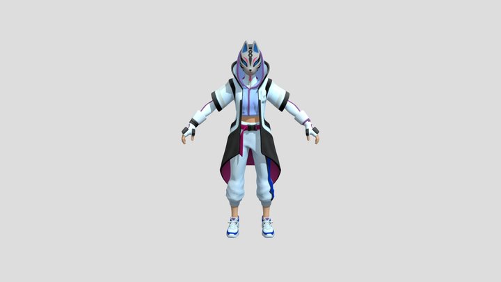 fortnite Catalyst snow skin 3D Model