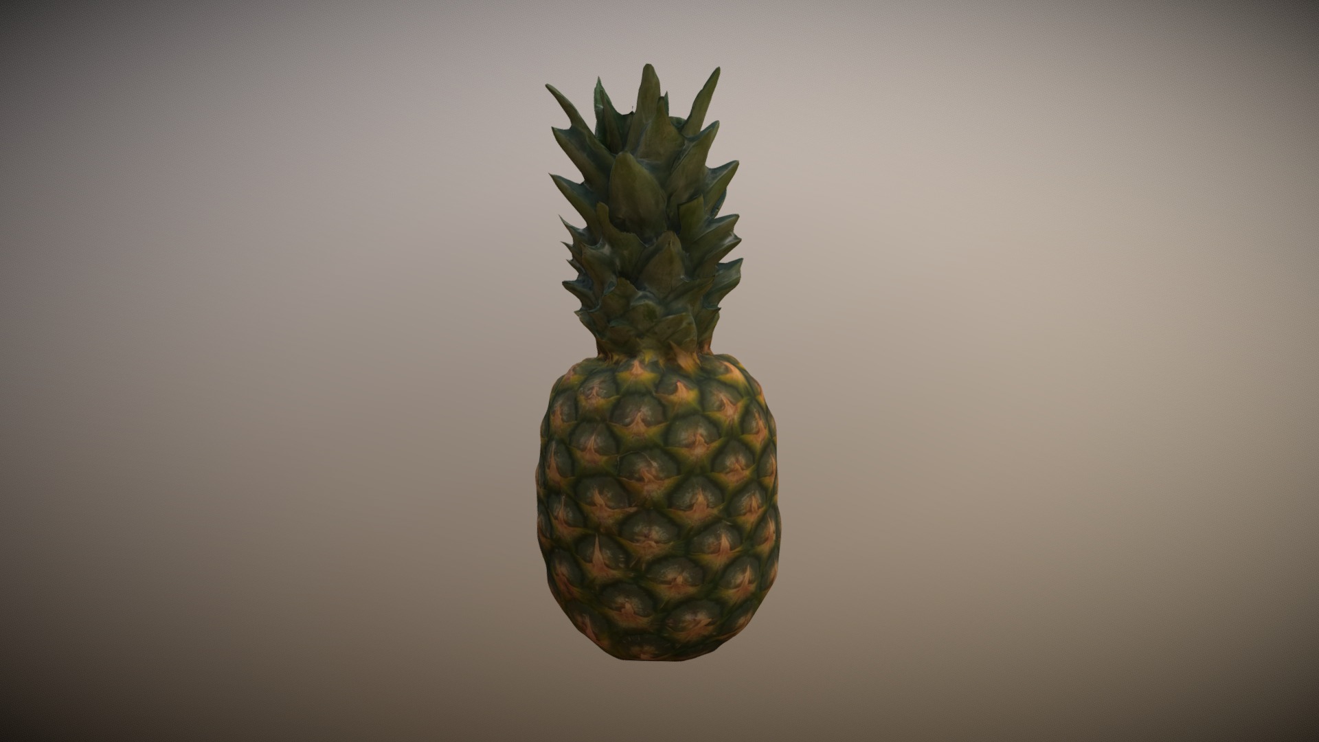 3D model Pineapple (Ananas) Photogrammetry Modell - This is a 3D model of the Pineapple (Ananas) Photogrammetry Modell. The 3D model is about a pineapple on a white surface.
