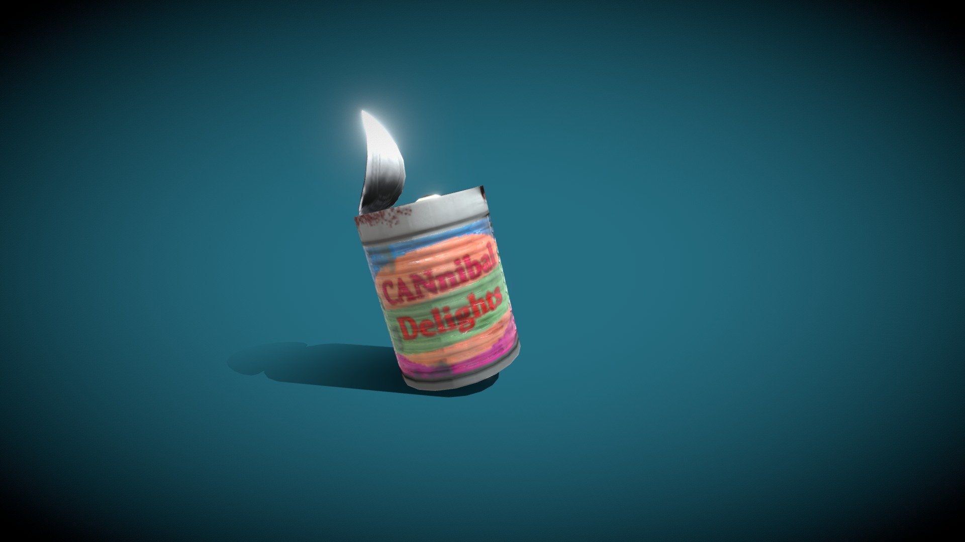 Low poly Can