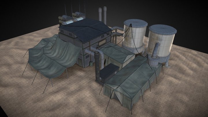 Research Clinic Scene 3D Model