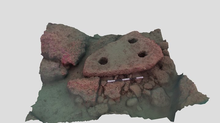 Underwater Stone Anchor - Balochistan, Pakistan 3D Model