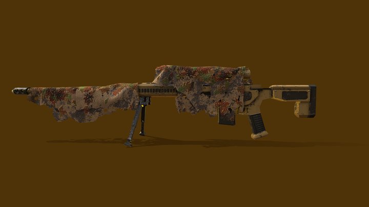 Desert Rifle 3D Model