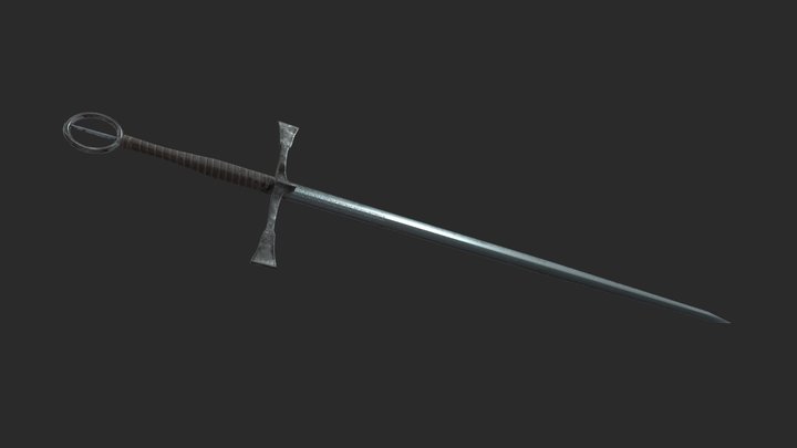 Irish Gallowglas battlesword 3D Model