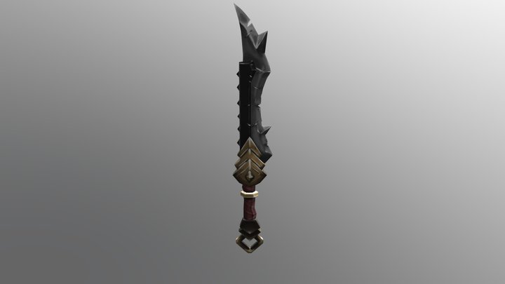 Unkept Roguish Sword 3D Model