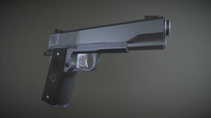 1911 Colt .45 3D Model