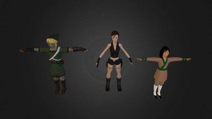 Personnages 3D Model