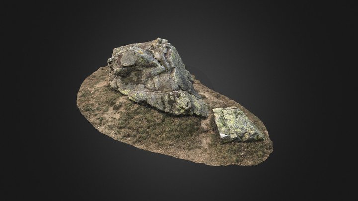 Stone Duet - Embankment dry lands 3D Model