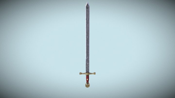 Excalibur Sword 3D Model