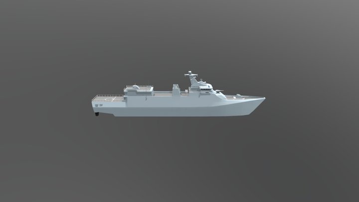 KRI Raden Eddy Martadinata 3D Model