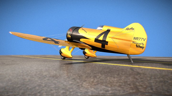 Granville Brothers (Gee Bee) Higt Poly 3D Model