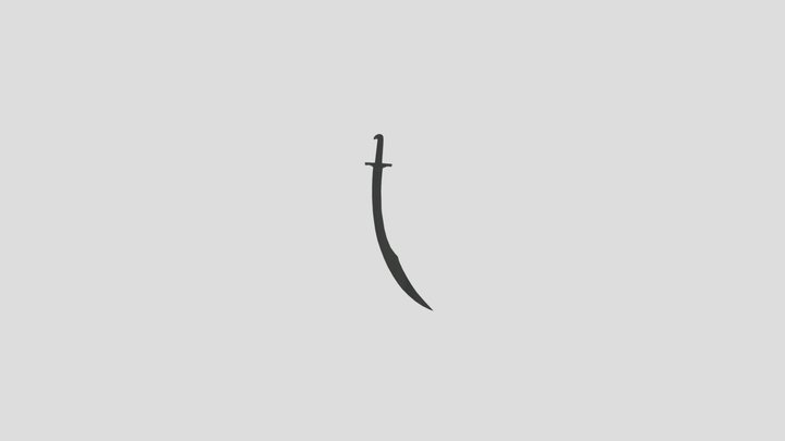 Seljuk scimitarr 3D Model