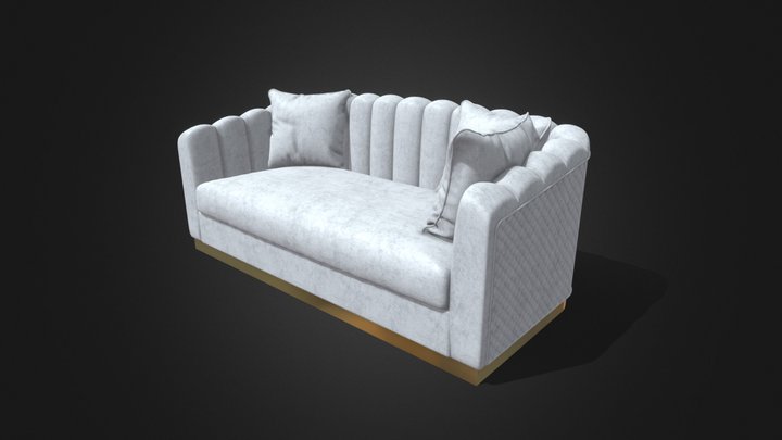 Sofa Straight 3D Model