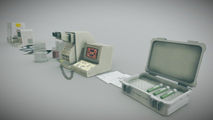 Laboratory Equipment Pack 3D Model