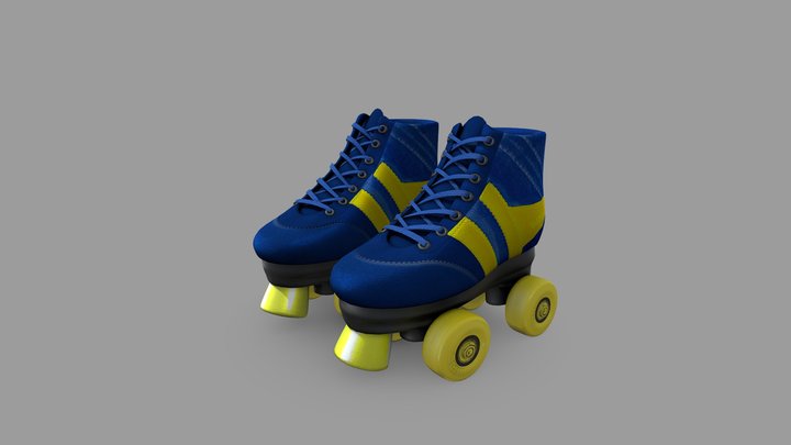 Fashion Roller Skates 3D Model